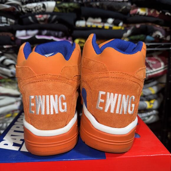Patrick Ewing Guard Mid Shoes Orange/wht/ Blue Excellent Cond Size 9 main image 10
